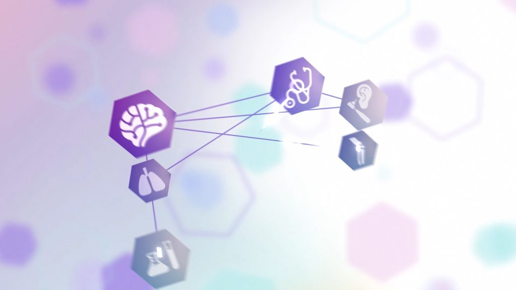 Fotogramma intro Decode Alpha per Chiesi, connessioni