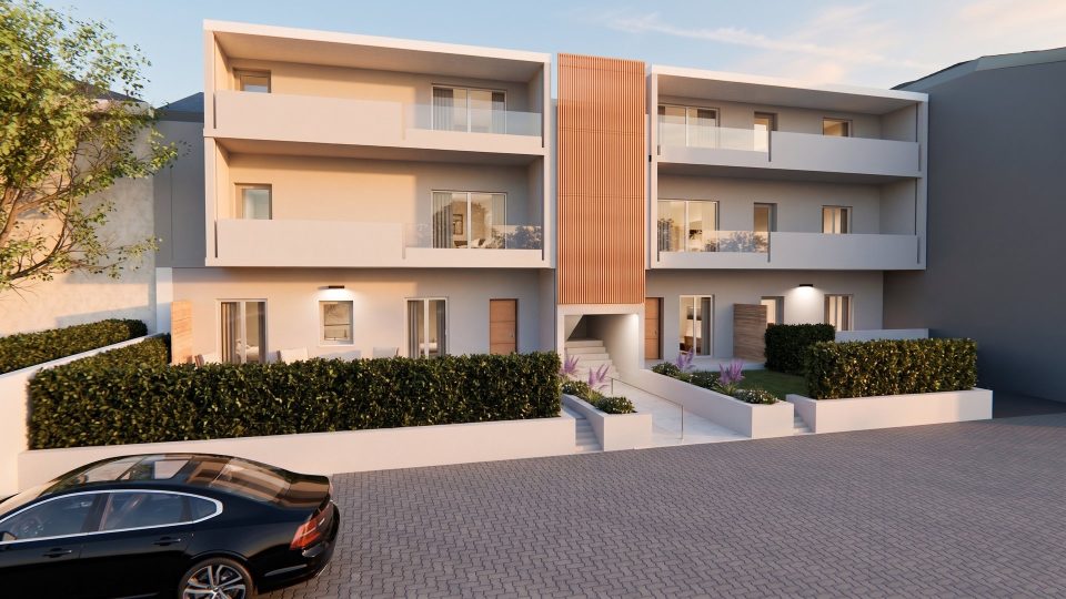 Rendering 3D Colombo 40 di Loman, esterno lato retro
