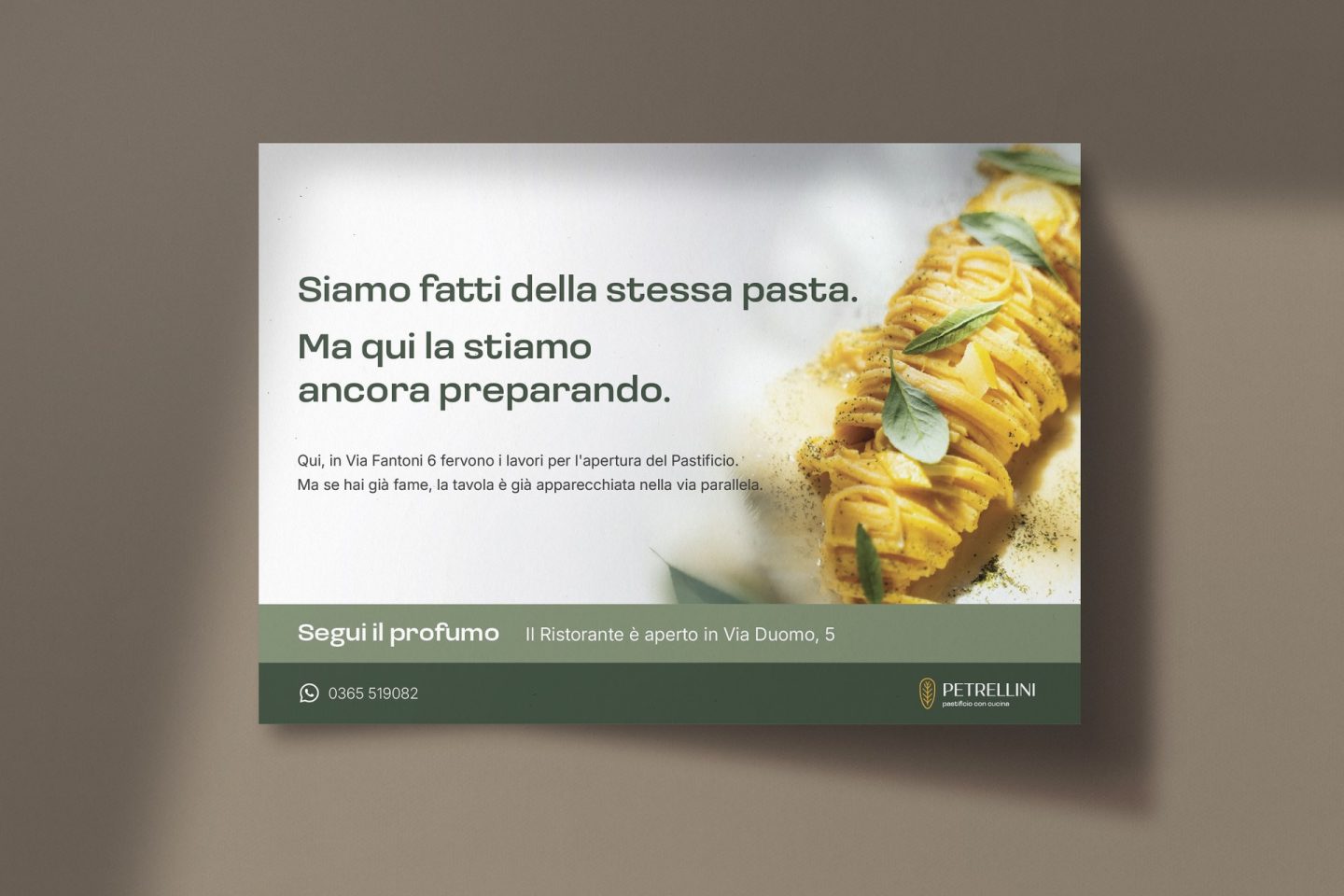 Mockup cartello Petrellini